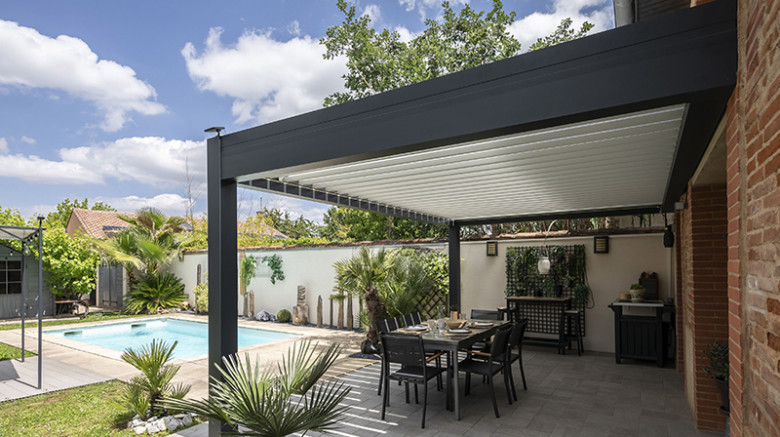 Pergola à lames orientables