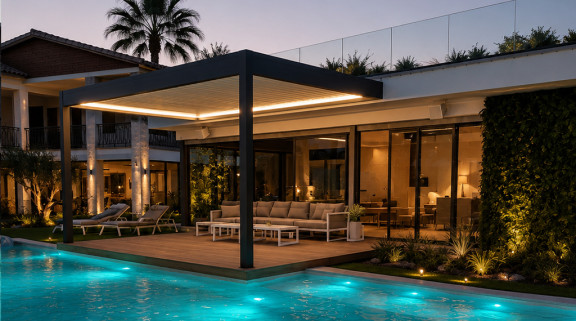 Pergola à lames _ LED