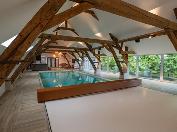 Couverture de piscine silver