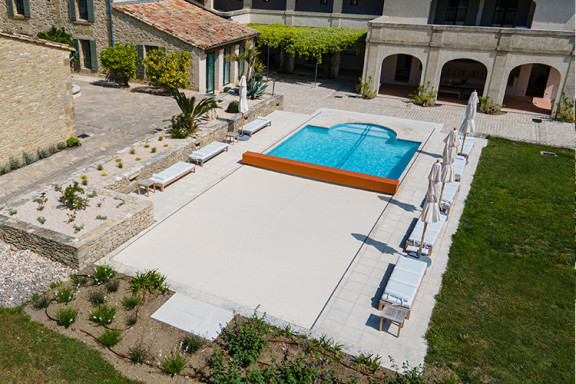 Couverture de piscine silver