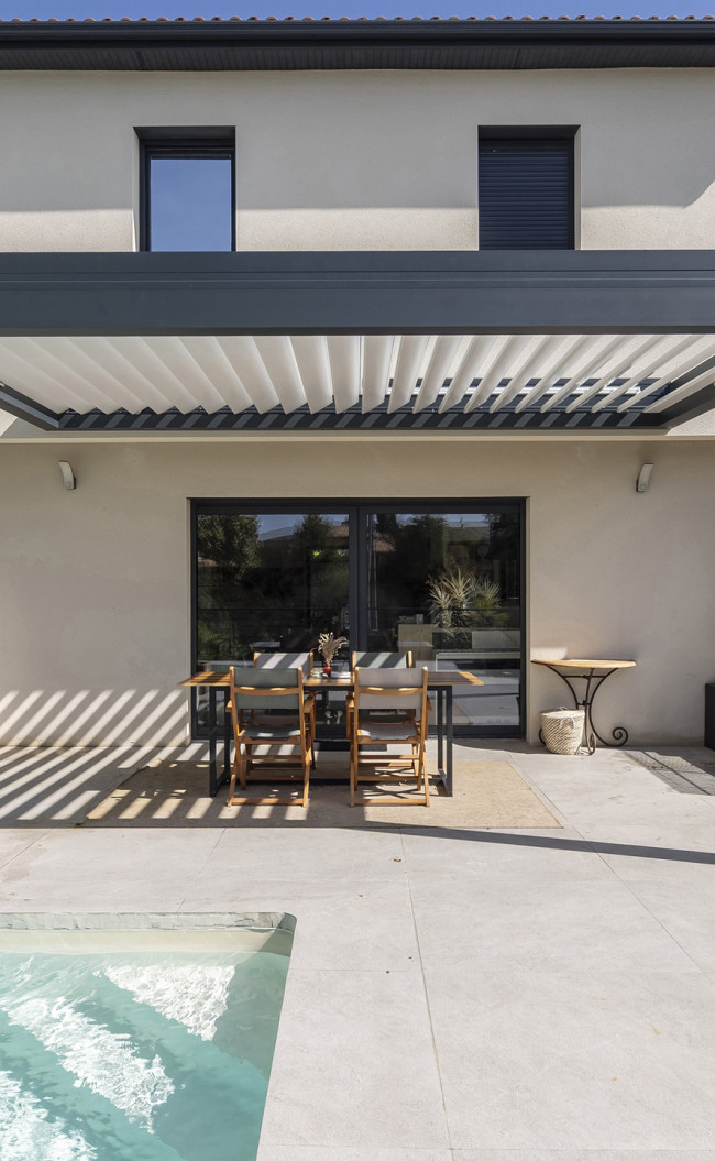 Pergola à lames orientables