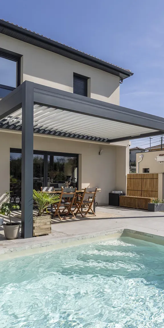 Pergola à lames orientables
