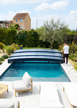 Abri de piscine télescopique Tx